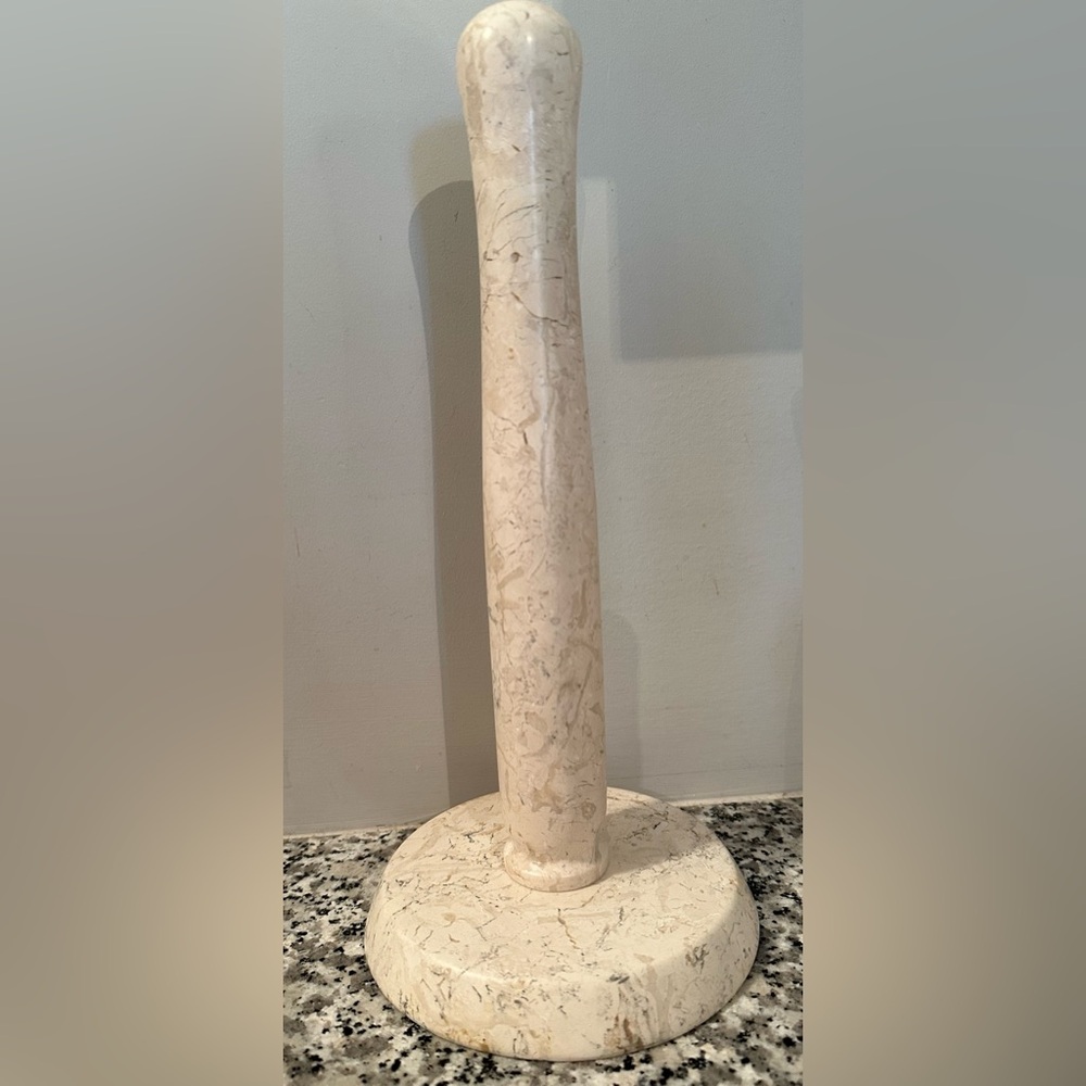 Beautiful heavy marble paper towel holder